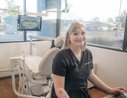 Dental staff at Glendale Gentle Dentistry in Glendale, AZ at the office
